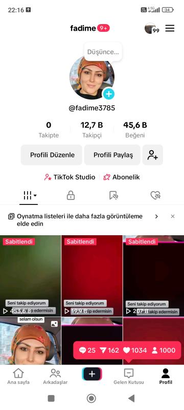 Satılık full+full aktif 16k türk takipçili organik tiktok hesabı kaçırmayın ❣️