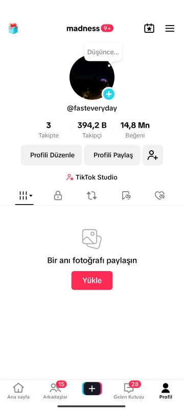 394k beta aktif izlenmeden para kazanan tiktok hesabı