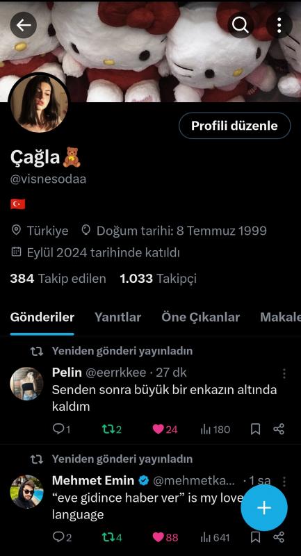 1k ilk mailli twitter hesabı