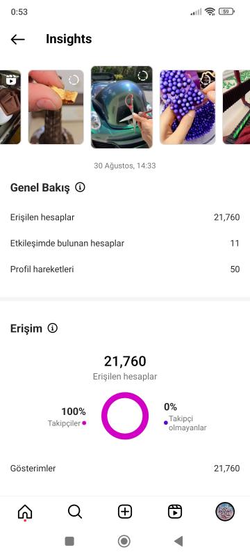 Satılık 156k aktif instagram hesabı organik takipçiler