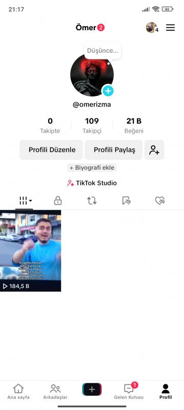 Acil tiktok hesabı aktiff