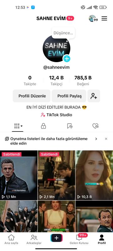 Satılık full+full aktif 12.5k fenomen edit tiktok sayfası kaçırmayın❣️