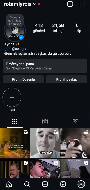 Aylık 15m erisimli instagram kesfet hesabı