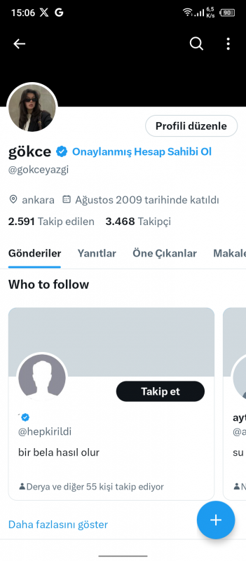 3 bin takipcili organik twitter hesap