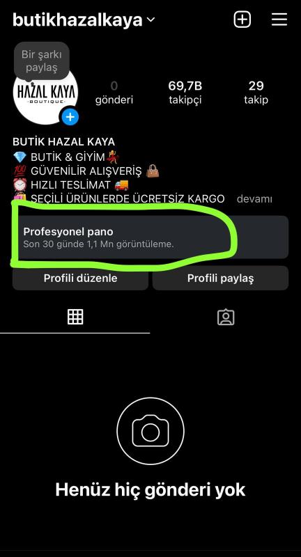 1,1 milyon erişimli ✅ 70k satılık butik konsept projelik instagram hesabı ✅