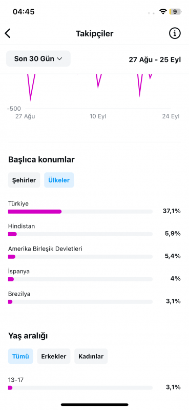 Türk takipçili full aktif mizah sayfası