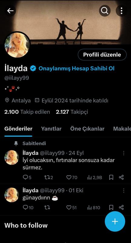 2k takipçili twitter hesabı