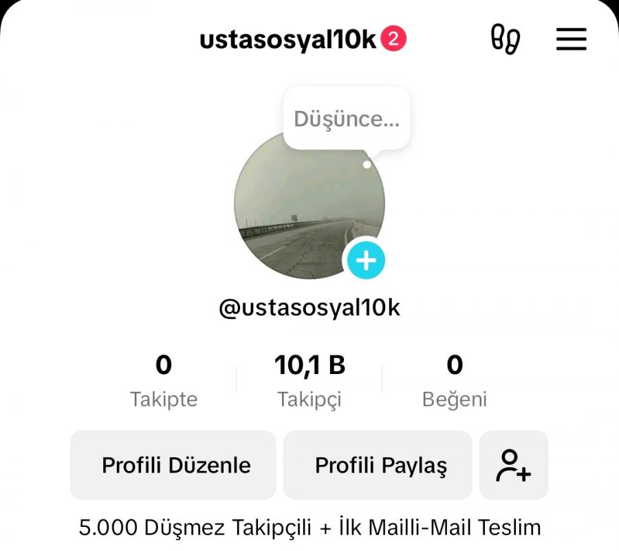 ❤️10k takipcili mailli hazir tiktok hesabi