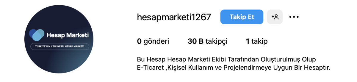 ➡️ [ %100 güvenilir ✅ ]profesyonel 30 k 6 yıllık instagram e-ticaret /proje