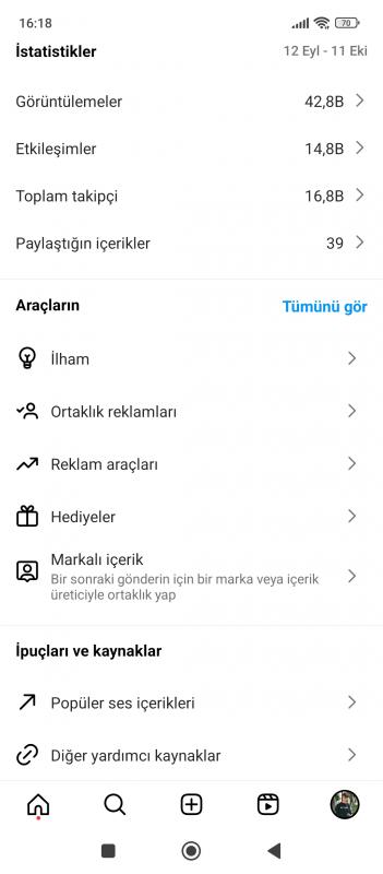 ✅16k takipçili hesap ✅