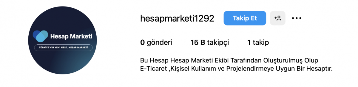 ➡️ [ %100 güvenilir ✅ ]profesyonel 15 k 6 yıllık instagram e-ticaret /proje