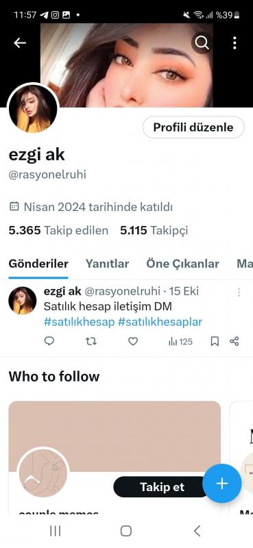 5000 takipçili organik hesap uygun fiyata satılık