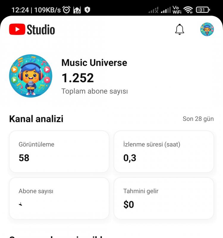 Para kazanma açık uygun temiz youtube hesabı