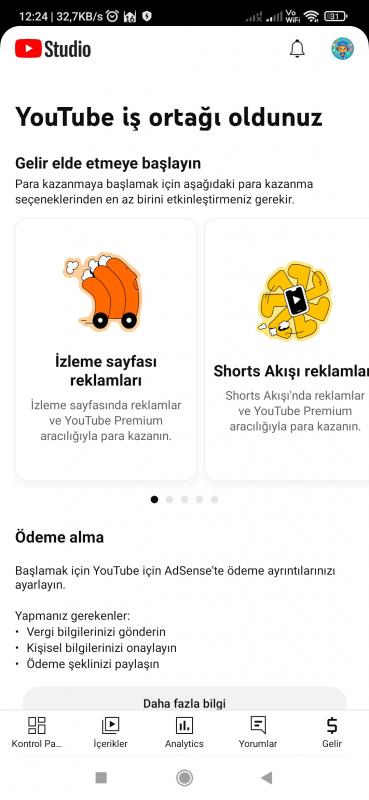 Para kazanma açık uygun temiz youtube hesabı