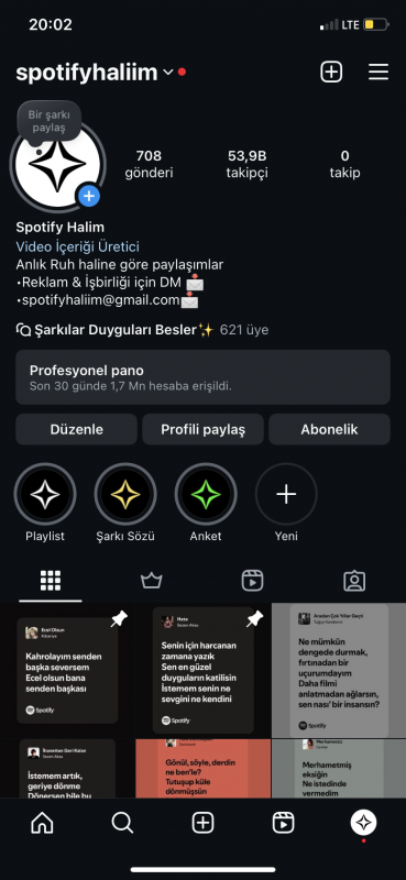 Multi aktif müzik sayfası