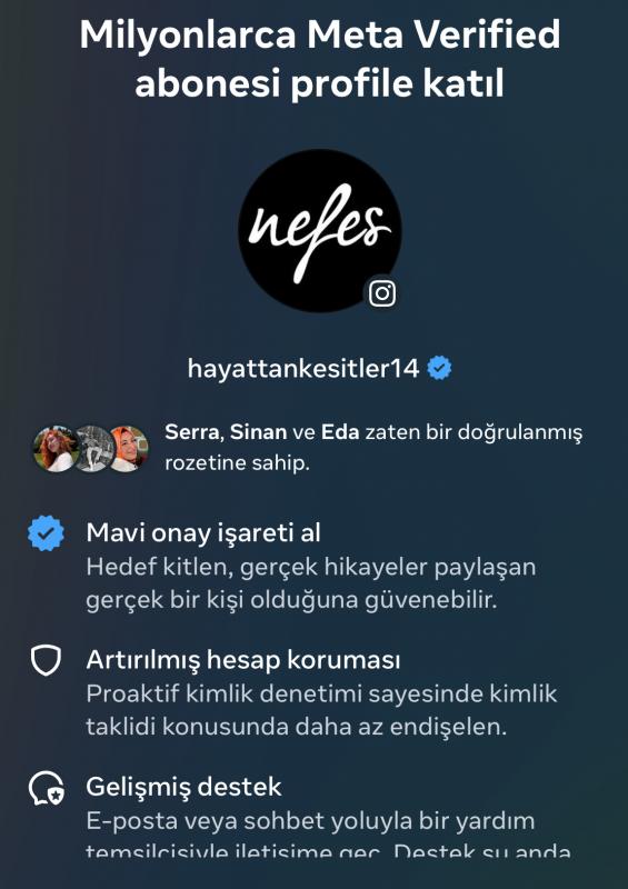 ✅ meta verified aktif mavi tik alımı açık  projelik ve e-ticaret kullanımlarınıza uygun hesap