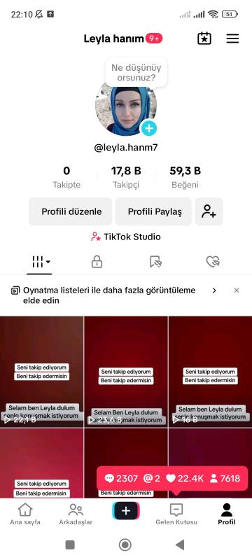 Satılık full+full aktif 17.8k takipçili mükemmel takipçi artışı olan tiktok hesabı kaçırmayın ❣️