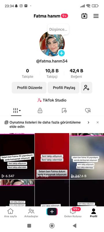 Satılık 10k full+full aktif tiktok sayfası kaçırmayın ❣️