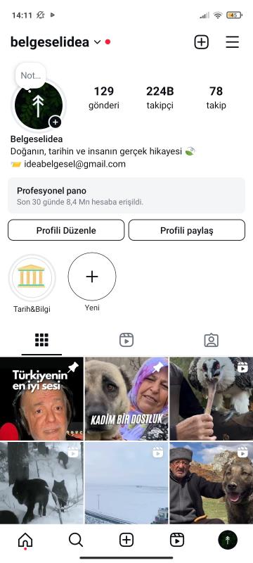 Milyon erişimli multiaktif full organik 224k instagram hesabım satılık