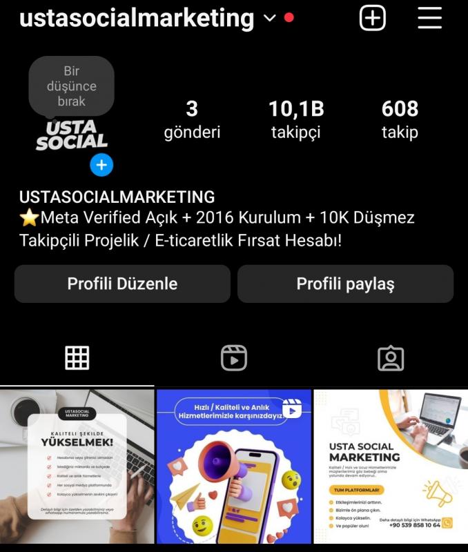 ✅⭐meta (mavi tik) açık 2016 kurulum 10k takipcili hesap