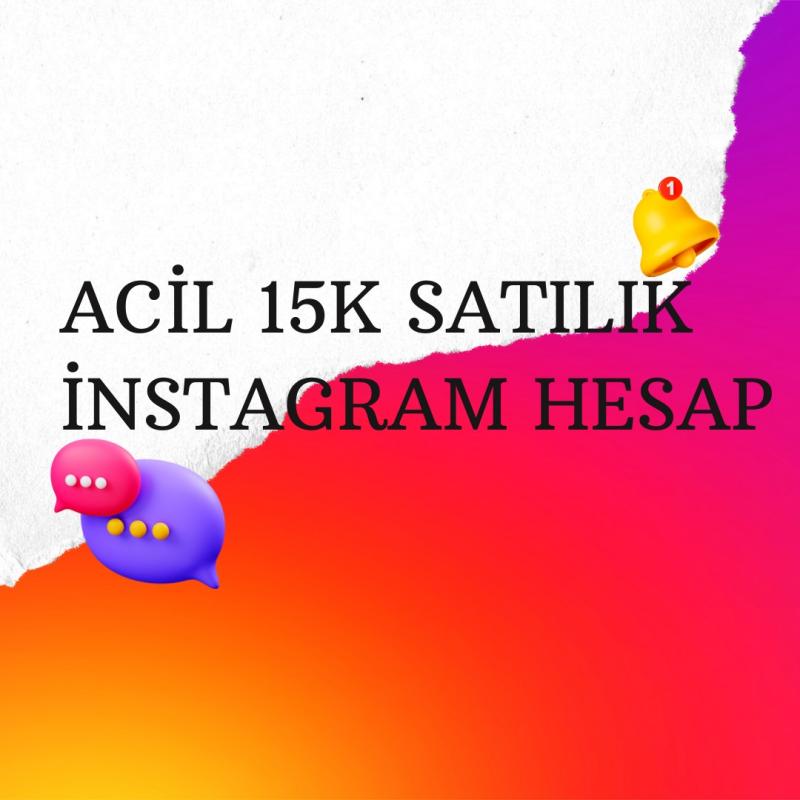 Acil 15k satılık instagram hesap (telafili)