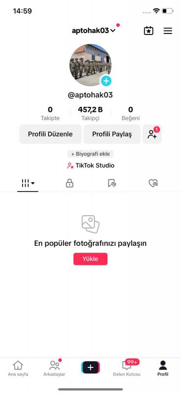 457k takipçili tiktok hesabımız satılıktır