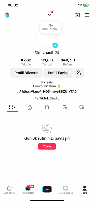 110k takipçili (cpb) tiktok hesabımız satılıktır