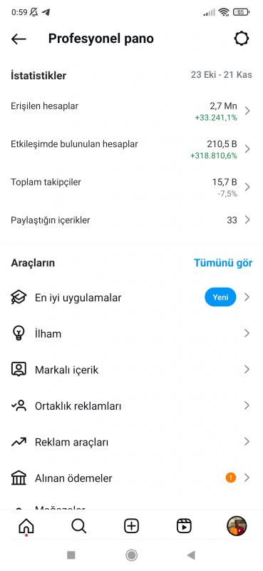 2.7 milyon erişimli aktif organik spor sayfası