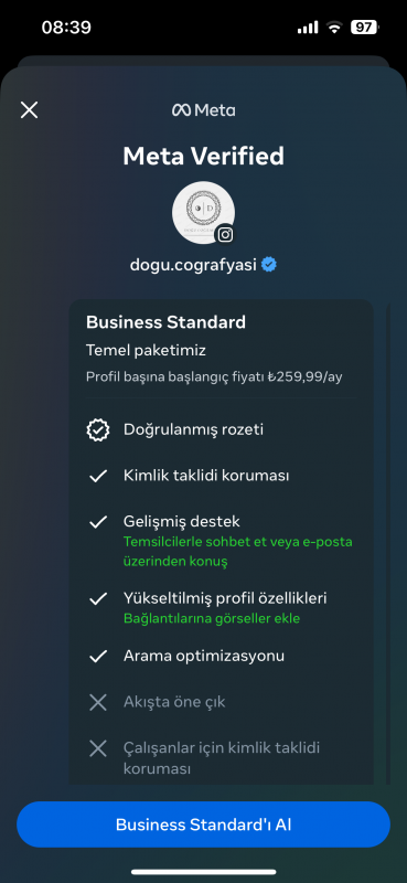 Meta verified aktif ✅ 100k satılık türkiye’de tek olan konsept sayfam alana hayırlı olsun