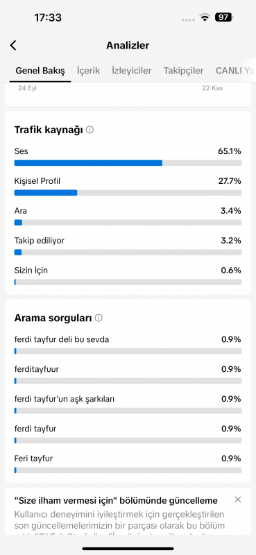 Ferdi tayfur müzikli tiktok hesabı