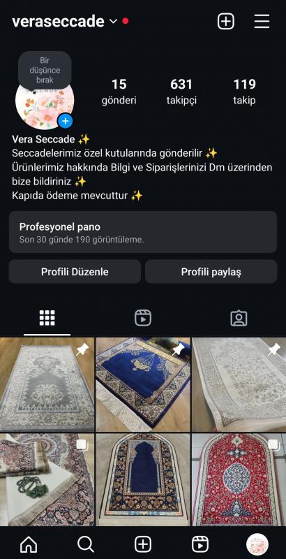 ☑️ 631 takipçili instagram ilk mailli projelik