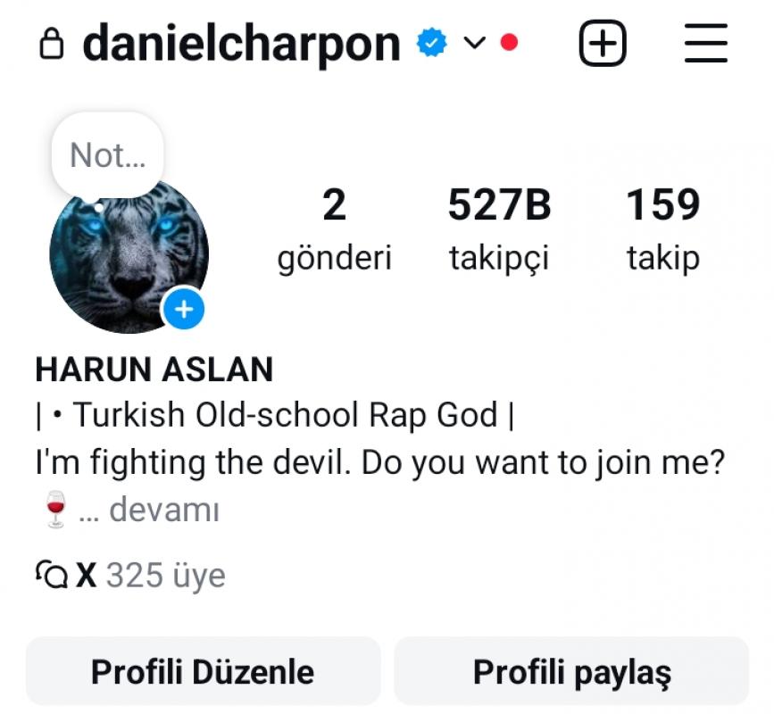 Uyguna 527k instagram hesabı