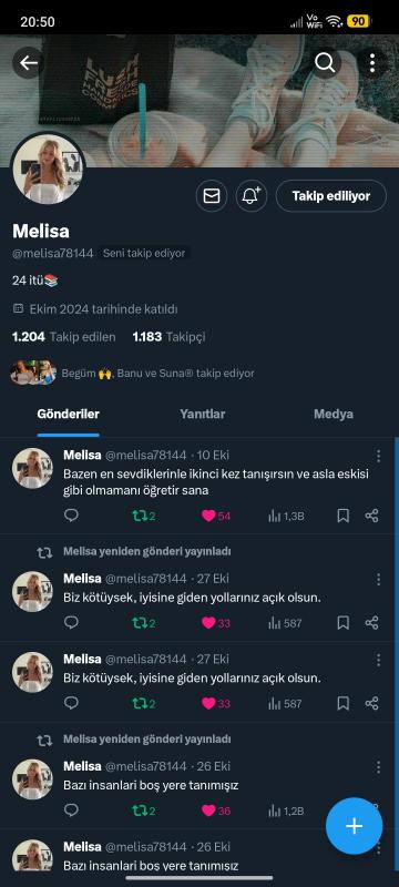 1.2k ana mailli uygun fiyatlı twitter hesabı