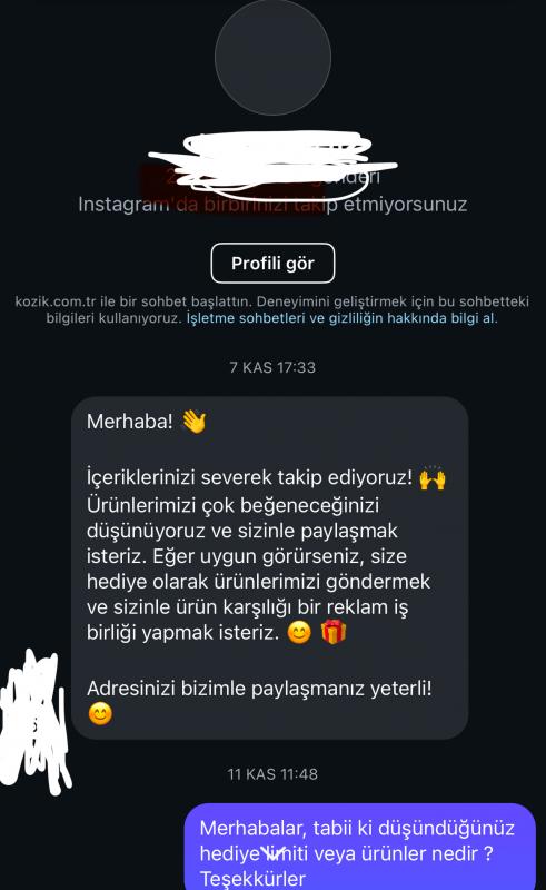 Uygun fiyata tanıtım hesabı