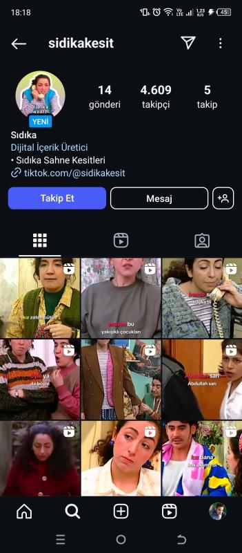 Orta aktiflik satılık instagram sayfası