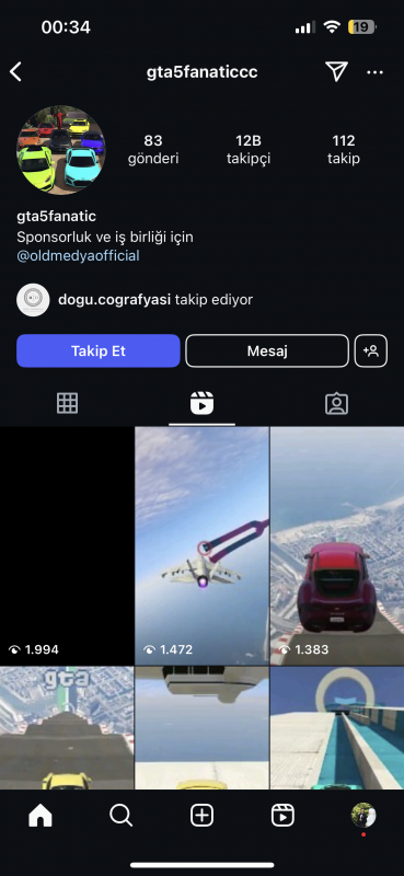 ✅ 12k meta aktif oyun konsept projelik instagram hesabı