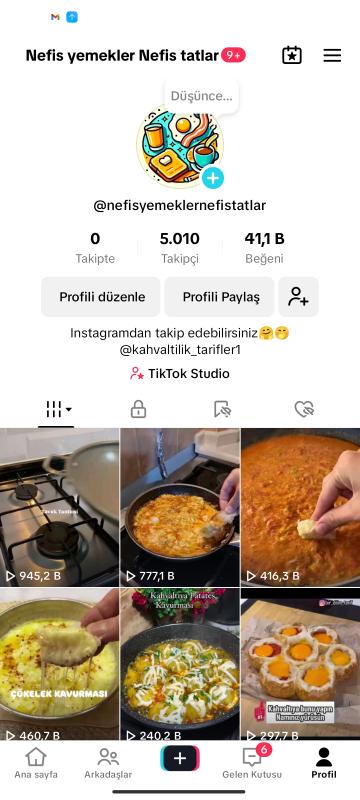 Yüksek aktif tiktok hesabı