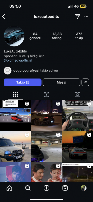 ✅ 13k meta açık araç konsept ilk mailli projelik kullanıma uygun instagram hesabı