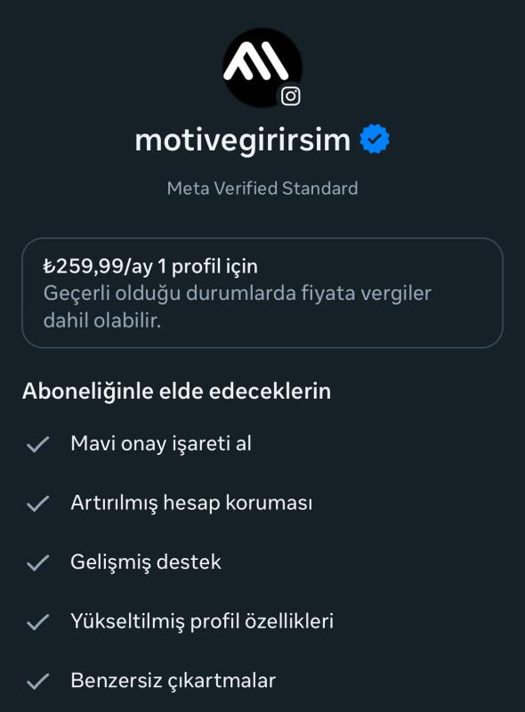 ✅ 14k satılık meta verified aktif girişim sayfası e-ticarete uygun  instagram hesabı ✅