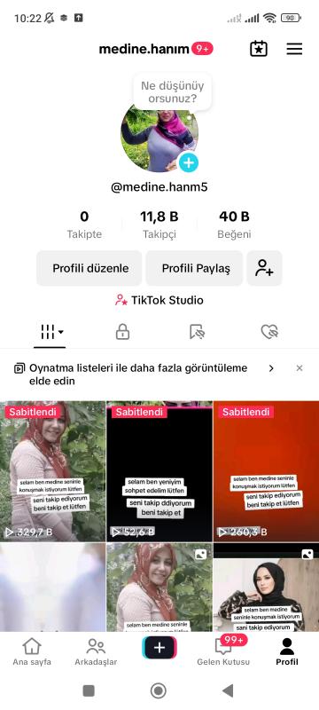 Satılık 12k full aktif live stüdyo açık türk takipçili tiktok hesabı kaçırmayın ❣️