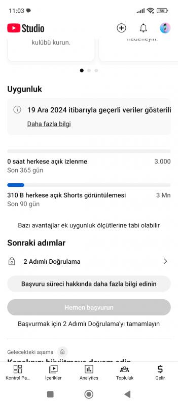 Toplam 2m görüntülenme atılan her video binlerce etkileşim alıyor