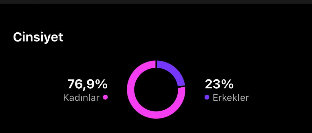 ✅ %70 türk ve %76 kadın takipçili ilk mailli instagram hesabı