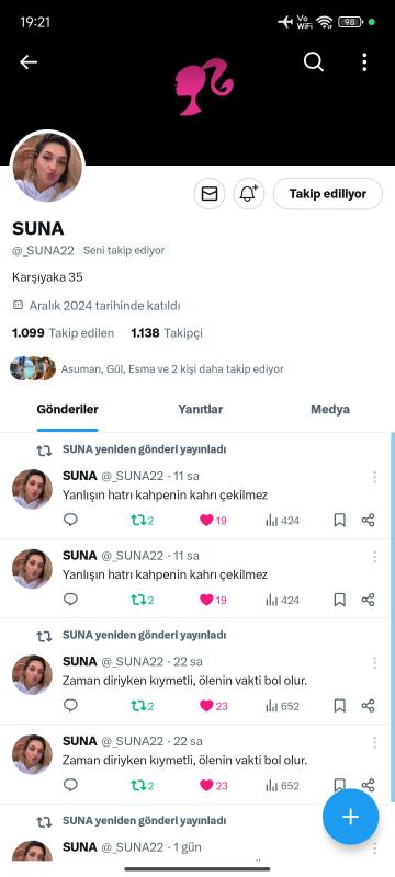 1.2k ana mailli uygun fiyatlı twitter hesabı